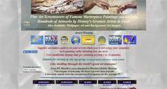Desktop Screenshot of fine-art-screensavers.com